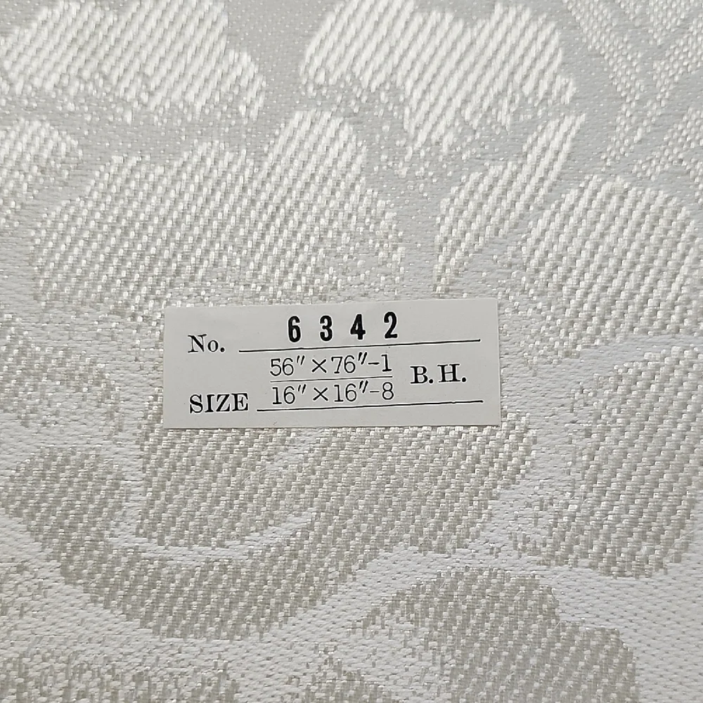 Vintage ClothTablecloth & 8 Napkin Set Ivory/Cream Imported Japan Damask Set New